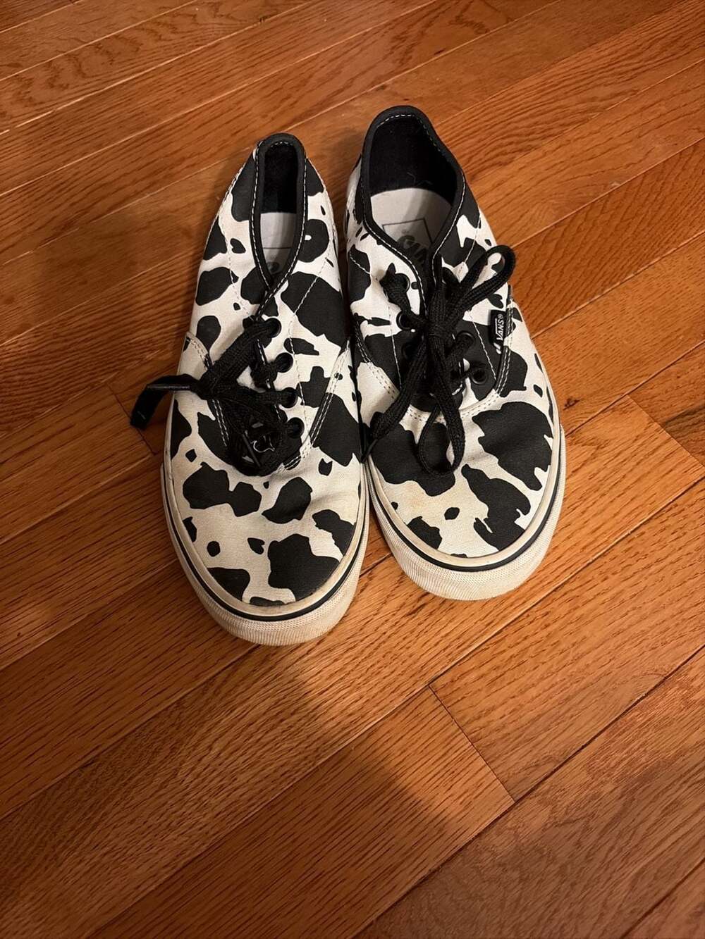 Vans Authentic Cow Print Sneakers Women's Size 7.5